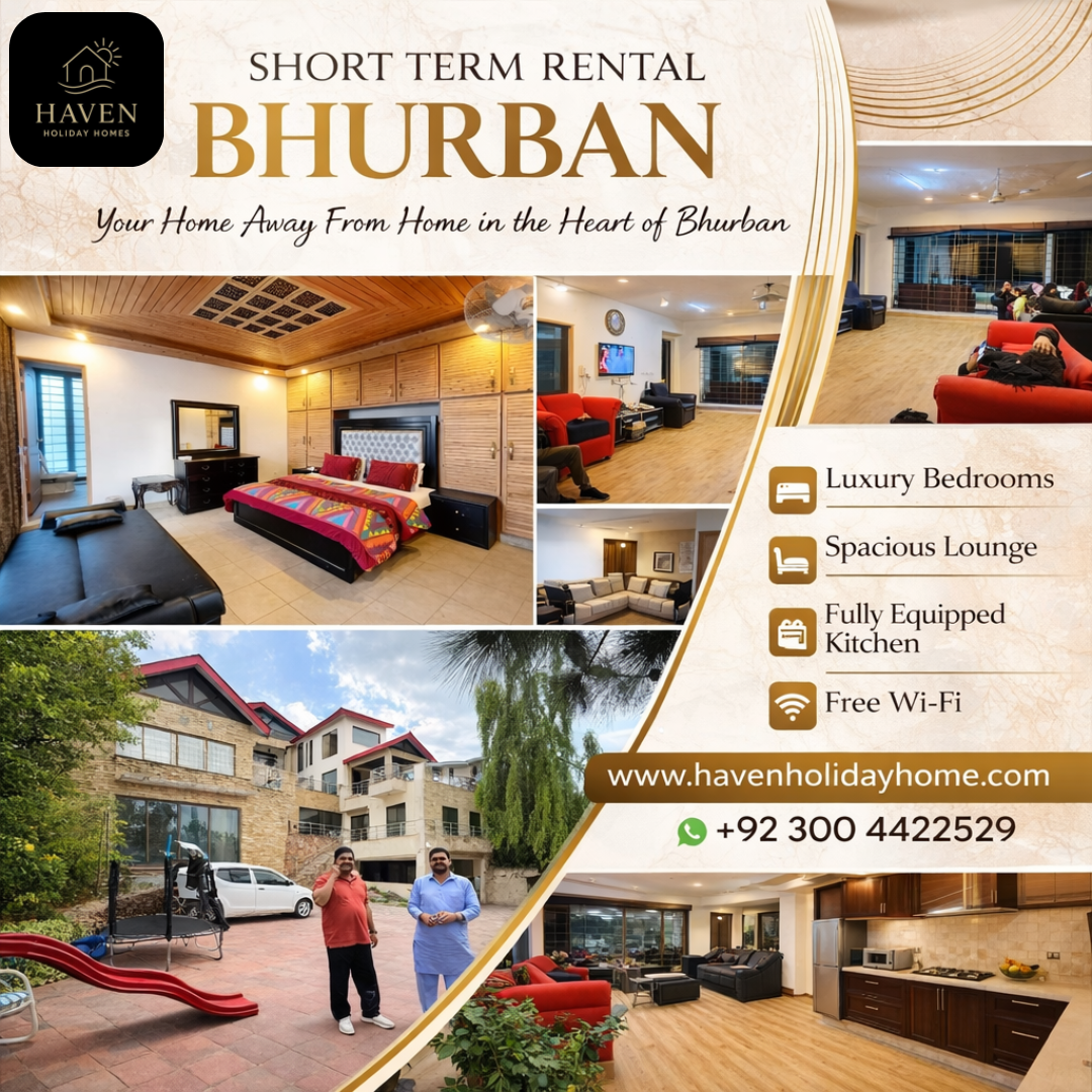 Short Term Rentals Bhurban - Haven Holiday Homes